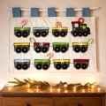 Bild 3 von Nähanleitung Adventskalender Zug Wandbehang Applikation
