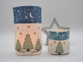 Bild 4 von Stickdatei Lichterbeutel Weihnachten SET Wald Glocke Wichteltür