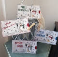 Bild 2 von Stickdatei Weihnachten Schokohüllen SET Figuren