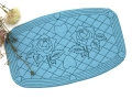 Bild 3 von Stickdatei Untersetzer Quilt Optik Rose Blume