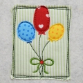 Bild 1 von Stickdatei Luftballon doodle