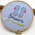 Bild 1 von Stickdatei Sommer ich komme!