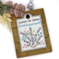 Stickdatei ITH Schild Frühling Botschaft 