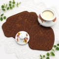 Bild 3 von Stickdatei ITH Herbst Kürbis Untersetzer Quilt Optik 12 Größen