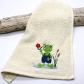 Bild 4 von Stickdatei lustiger Frosch mit Blume