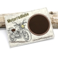 Stickdatei Motorrad Mugrug Tassenteppich ITH Motorradliebe