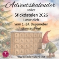 Adventskalender voller Stickdateien 2026