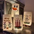 Bild 2 von ITH  Lichterbeutel Weihnachten SET mit Nussknacker Schneemann Kerzen