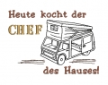 Bild 1 von Stickdatei Camping für Geschirrtuch Schürze CHEF mit Bus