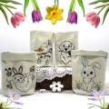 Bild 1 von ITH Lichterbeutel Frühling Tiere Ostern  / (Stickrahmengröße) 15x21cm