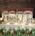 Stickdatei Lichterbeutel Weihnachtsmarkt ITH 4 Motive Chor  Glühweinstand Karussell