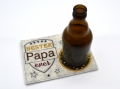 Bild 2 von Stickdatei  Papa  Mug Rug Tassenteppich   / (Lizenz) Standard