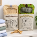 Stickdatei ITH Wäscheklammern Herbst Fuchs 5 Motive Sack Beutel mit blanko Datei