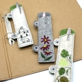 Bild 3 von ITH Stickdatei Ringbuch Ordner Stifteetui schmal für Kugelschreiber Motive Blumen