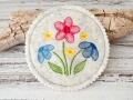 Bild 7 von ITH Stickdatei Untersetzer Blume 6 Motive  / (Größe) SET 10x10cm + 13x13cm