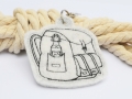 Bild 3 von Stickdatei Rucksack ITH Anhänger Berge Wandern
