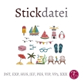 Bild 1 von Stickdatei Sommer Strand  Minis SET