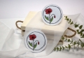 Bild 7 von Stickdatei Mohn Untersetzer Mugrug