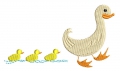 Bild 1 von Stickdatei Gans Gänsefamilie