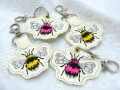 Bild 1 von Stickdatei Hummel Biene Schlüsselanhänger 