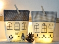 Bild 3 von ITH Lichterbeutel Stickdatei Haus Häuser SET  / (Stickrahmengröße) 18x26cm