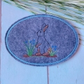Bild 9 von Stickdatei Hase mit Stabstickdatei SET