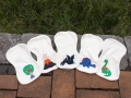 Bild 6 von Stickdatei Dino ITH Tuch Dinowelt Schulterspucktuch  / (Stickrahmengröße) 18x30cm